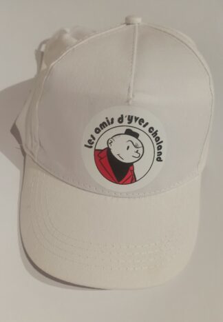 Casquette coton blanc avec le Jeune Albert d'Yves Chaland pour les Rencontres Chaland