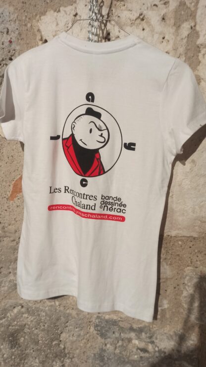 Tshirt sur cintre blanc Jeune Albert dos