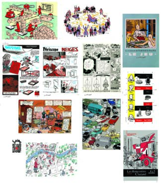 Lot de 10 cartes postales éditées pour les rencontres chaland 2025 et carte postale de l'affiche 2025 par Stanislas offerte